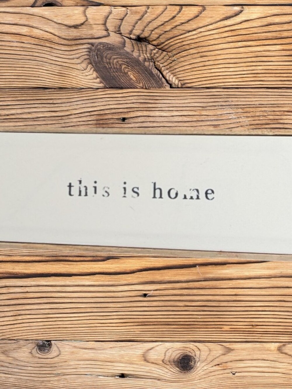 Ceramic & Wooden "This is home" Hanging Wall Decor